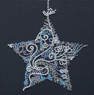 Bead Embroidery Kit Mini Bead embroidery kit Lace star