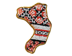 Magnets Bead Embroidery Kit Kits for embroidery with beads magnets "Map of Ukraine" Rivne region