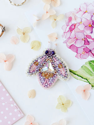 Brooch Embroidery Kit Decoration Sparkle