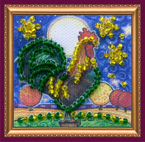 Magnets Bead Embroidery Kit Mini Magnets Bead embroidery kit Gold crest