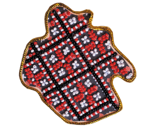 Magnets Bead Embroidery Kit Kits for embroidery with beads magnets "Map of Ukraine" Vinnytsia region