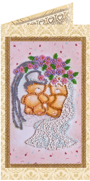 Postcards Bead Embroidery Kit Postcard bead embroidery kits Happy Wedding – 5