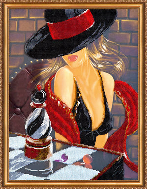 Bead Embroidery Kit Main Bead Embroidery Kit Chess queen