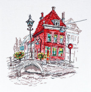 Cross Stitch Kit Cross-stitch kits Colored town-3