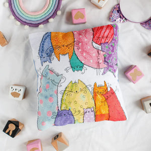 Cross Stitch Kit For Cushion Cross-stitch kits Meowcats