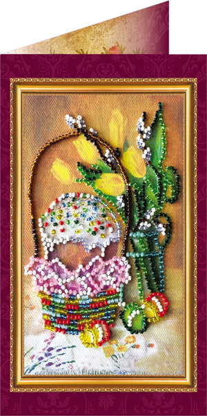 Postcards Bead Embroidery Kit Postcard Bead embroidery kit Easter – 9