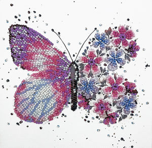 Bead Embroidery Kit Mini Bead embroidery kit Pink wings