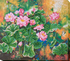 Bead Embroidery Kit Main Bead Embroidery Kit Lotuses