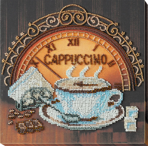 Bead Embroidery Kit Mid-sized bead embroidery kit Сoffee and chocolate