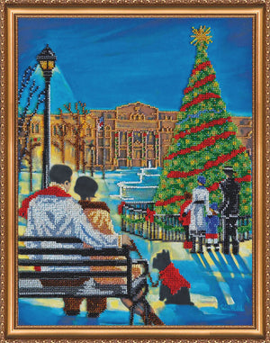 Bead Embroidery Kit Main Bead Embroidery Kit Snow Carnival