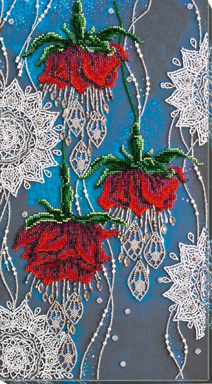 Bead Embroidery Kit Main Bead Embroidery Kit Night flowers