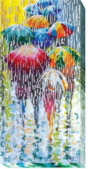 Bead Embroidery Kit Main Bead Embroidery Kit Cheerful umbrellas