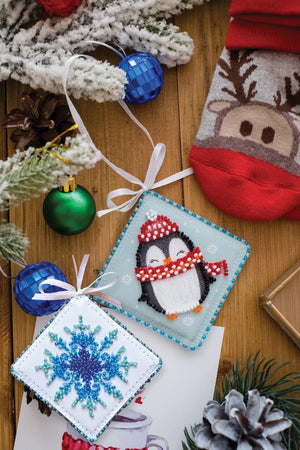 Christmas and New Year Decor Kit Decoration Sweet little penguin
