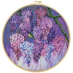 Bead Embroidery Kit Main Bead Embroidery Kit Wisteria