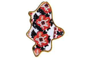 Magnets Bead Embroidery Kit Kits for embroidery with beads magnets "Map of Ukraine" Donetsk region