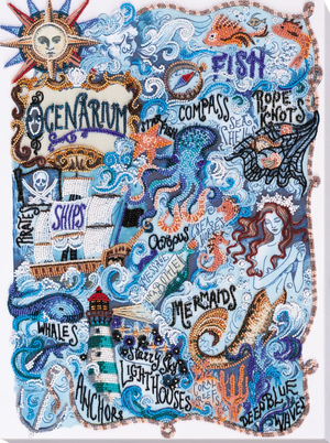 Bead Embroidery Kit Main Bead Embroidery Kit Secrets of the ocean