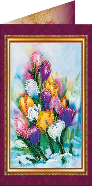Postcards Bead Embroidery Kit Postcard Bead embroidery kit Happy 8th of March (Women's Day) – 3