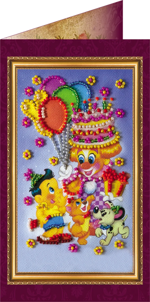 Postcards Bead Embroidery Kit Postcard Bead embroidery kit Congratulations – 3