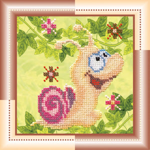 Bead Embroidery Kit Mini Bead embroidery kit Snail
