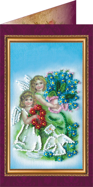 Postcards Bead Embroidery Kit Postcard Bead embroidery kit Happy Angel Day – 2