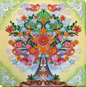 Bead Embroidery Kit Mid-sized bead embroidery kit Fabulous tree