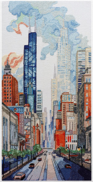 Cross Stitch Kit Cross-stitch kits Big city life (Landscape)