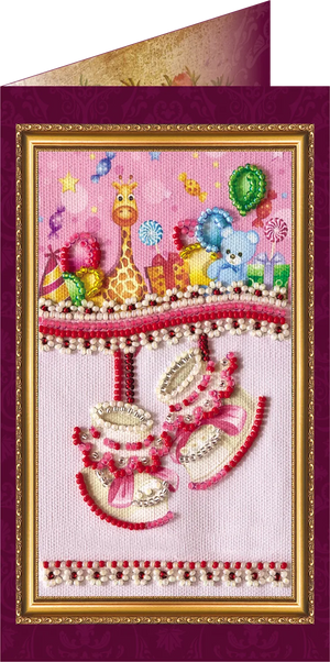 Postcards Bead Embroidery Kit Postcard Bead embroidery kit Daughter's birthday – 1