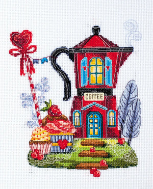 Cross Stitch Kit Cross-stitch kits Coffee house