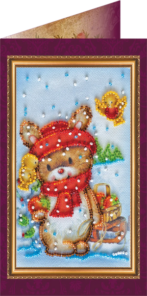 Postcards Bead Embroidery Kit Postcard Bead embroidery kit Happy New Year – 9