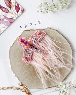 Brooch Embroidery Kit Decoration Airplane