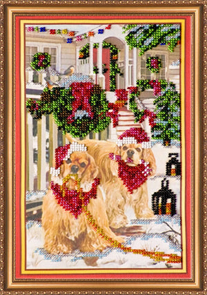 Bead Embroidery Kit Main Bead Embroidery Kit Christmas Morning