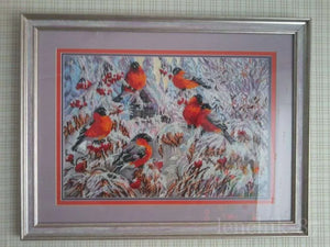 Bead Embroidery Kit Main Bead Embroidery Kit Bullfinches