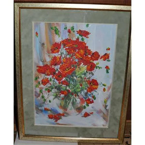 Bead Embroidery Kit Main Bead Embroidery Kit Poppies