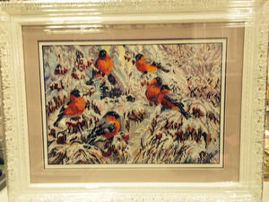 Bead Embroidery Kit Main Bead Embroidery Kit Bullfinches