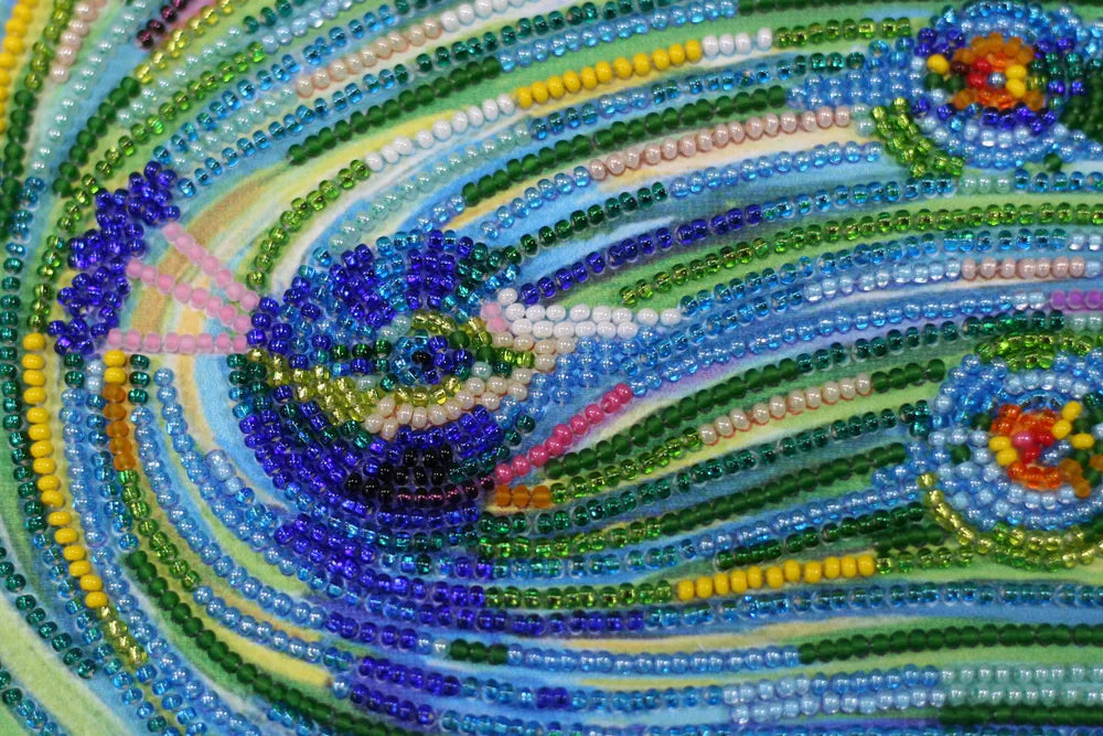Bead Embroidery Kit Main Bead Embroidery Kit Emerald whirlpool