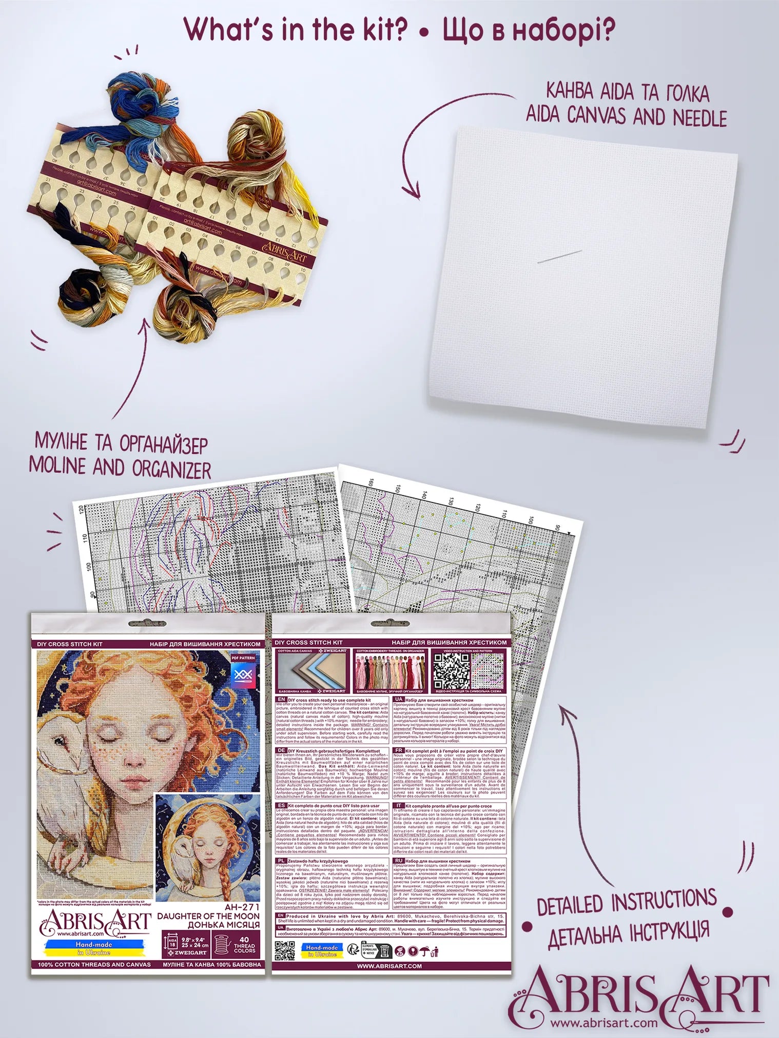 Cross Stitch Kit Cross-stitch kits Daughter of the Moon