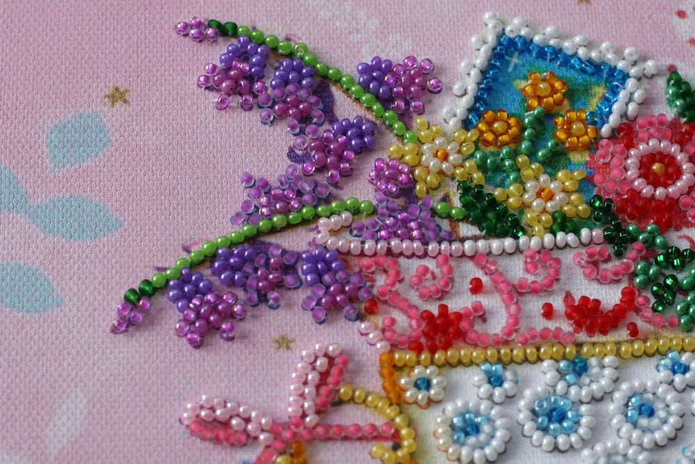 Bead Embroidery Kit Mid-sized bead embroidery kit Tea meeting