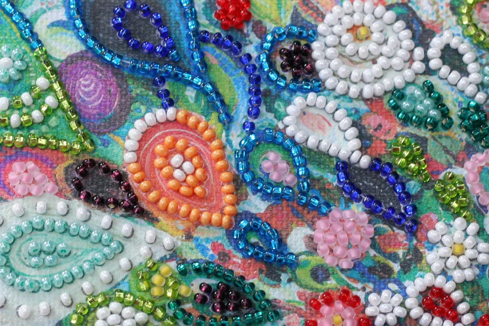 Bead Embroidery Kit Mini Bead embroidery kit Colored tail
