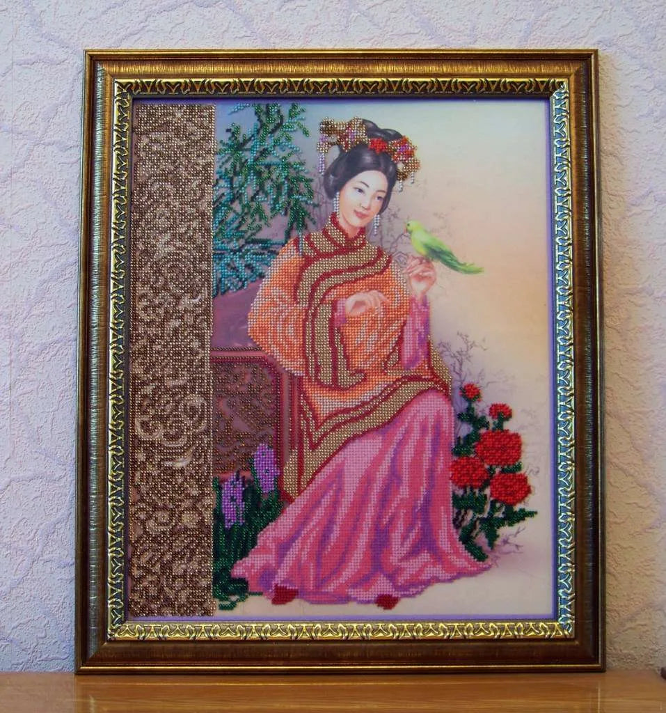 Bead Embroidery Kit Emperor's garden