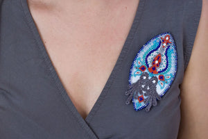 Brooch Embroidery Kit Decoration Eastern motive