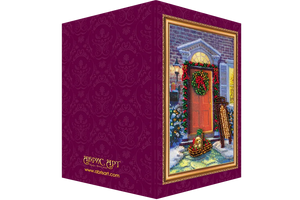 Postcards Bead Embroidery Kit Postcard Bead embroidery kit Funny Christmas – 2
