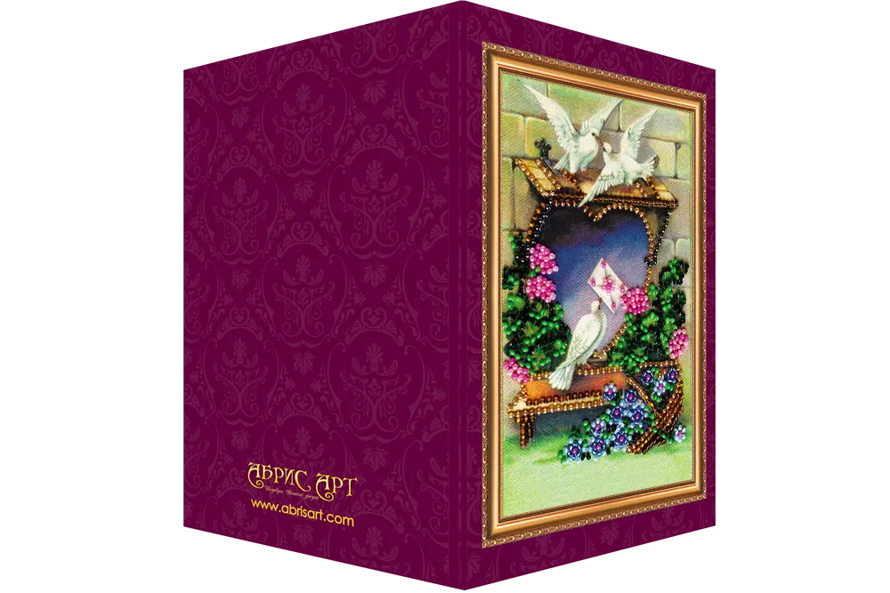 Postcards Bead Embroidery Kit Postcard Bead embroidery kit With love – 1