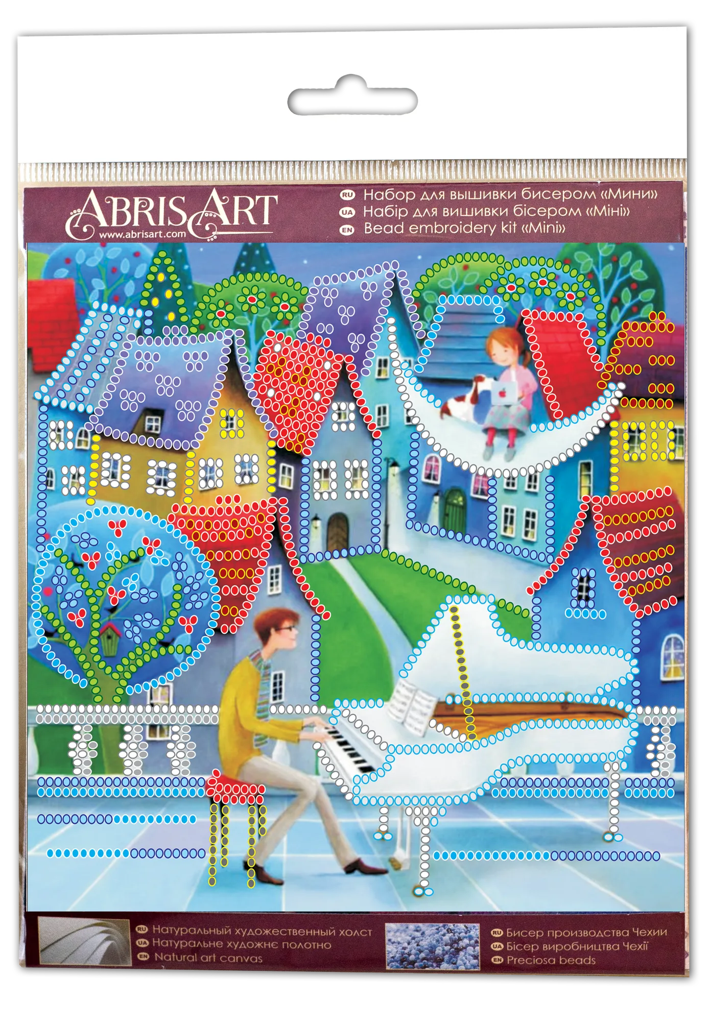 Bead Embroidery Kit Mini Bead embroidery kit Moon melody