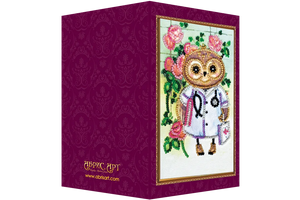 Postcards Bead Embroidery Kit Postcard Bead embroidery kit Best doctor – 2