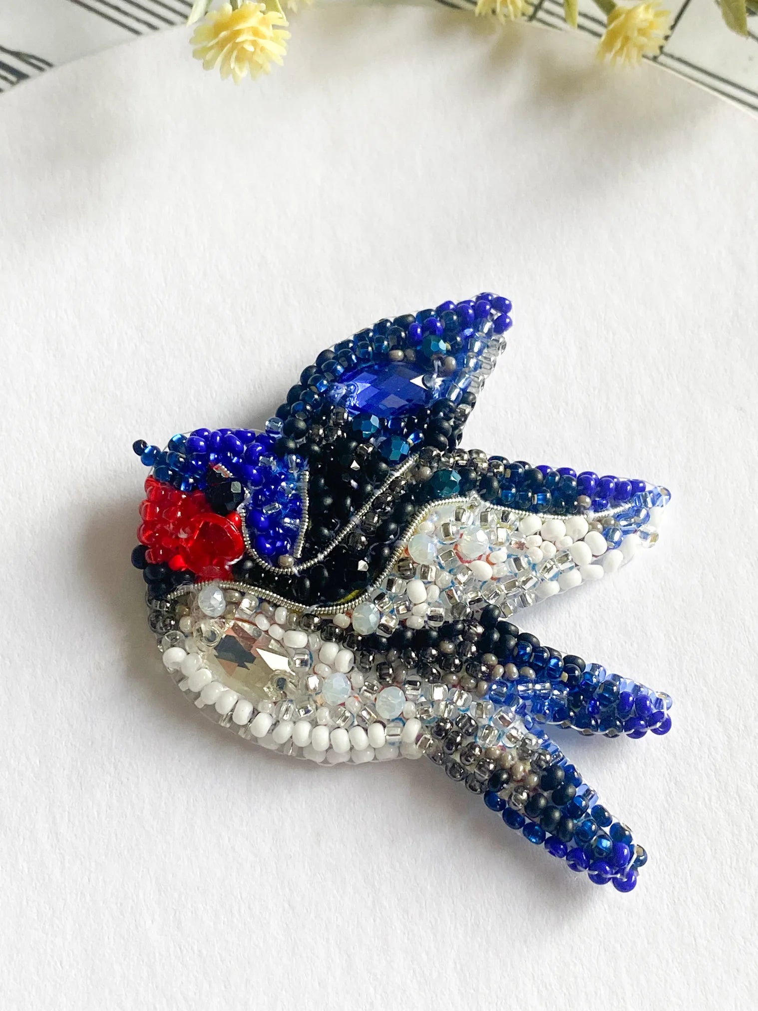 Brooch Embroidery Kit Decoration Song of the Swallow (Decoration)