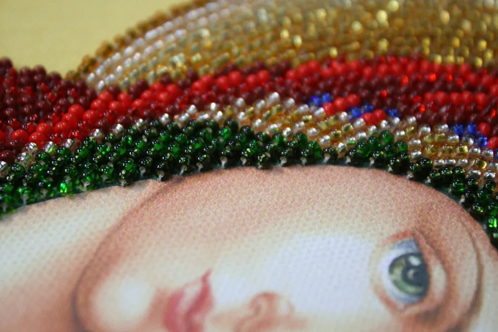 Bead Embroidery Kit Main Bead Embroidery Kit Home iconostasis «Our Lady»