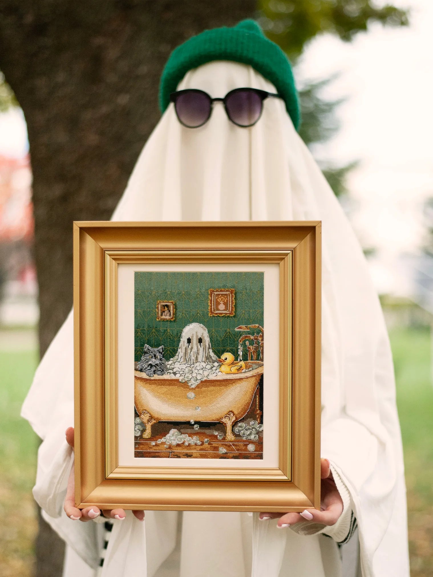 Cross Stitch Kit Cross-stitch kits Domestic ghost (Halloween Scenes)