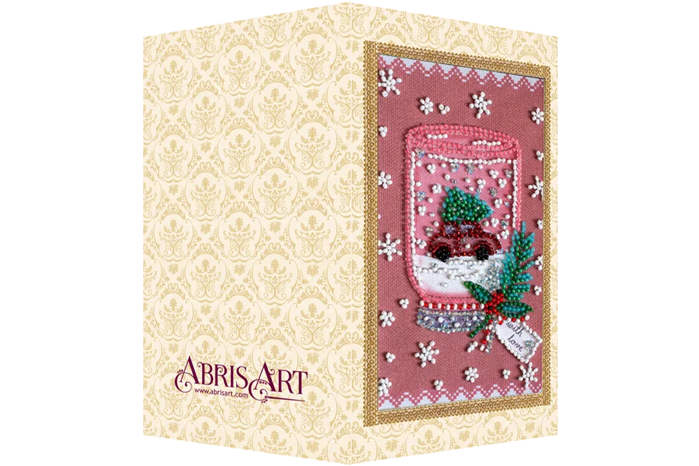 Postcards Bead Embroidery Kit Keychain cross-stitch kit Fun souvenir