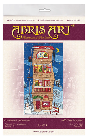 Cross Stitch Kit Cross-stitch kits Winter house