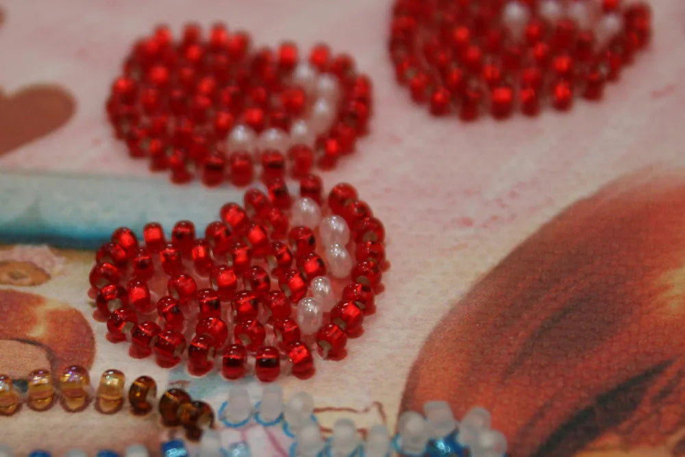 Bead Embroidery Kit Mini Bead embroidery kit Favourite bear
